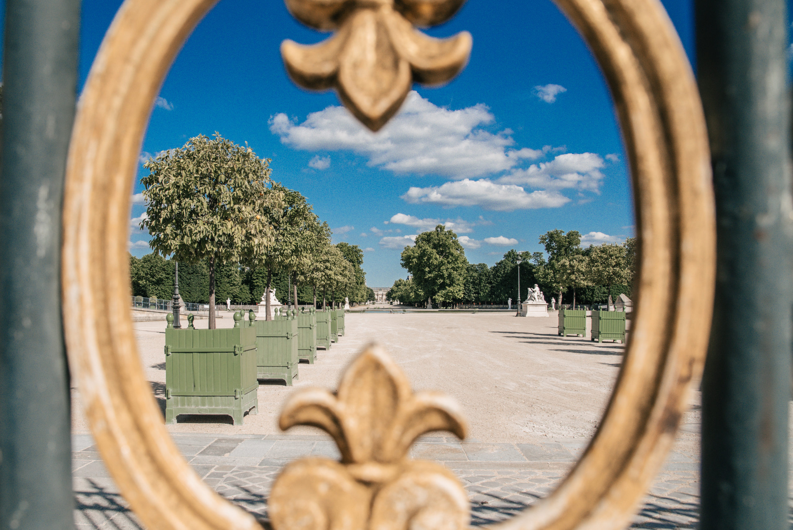 Jardin des tuileries, parc parisien